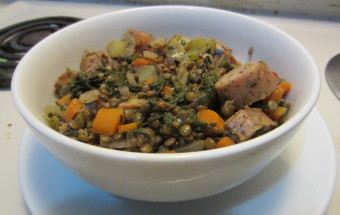 Lentil Stew with Chicken Sausage 007